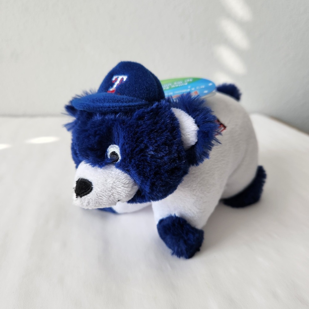 New 2011 MLB Texas Rangers Elvis Andrus 1 Pillow Pets Small Bear‎ Plush Animal